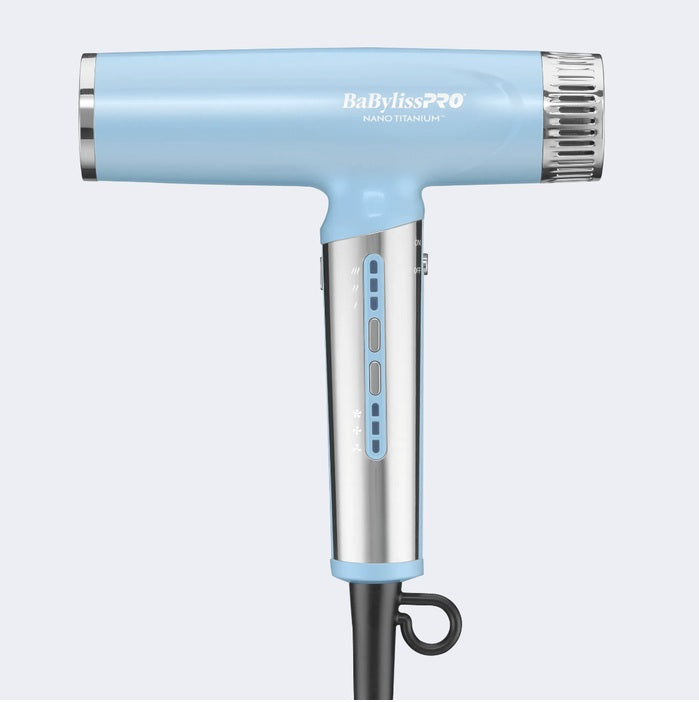 BaBylissPRO Limitierte Auflage Nano Titanium Light Ionic Hair Dryer - Iced Blau (BNTC4173,05 kg)