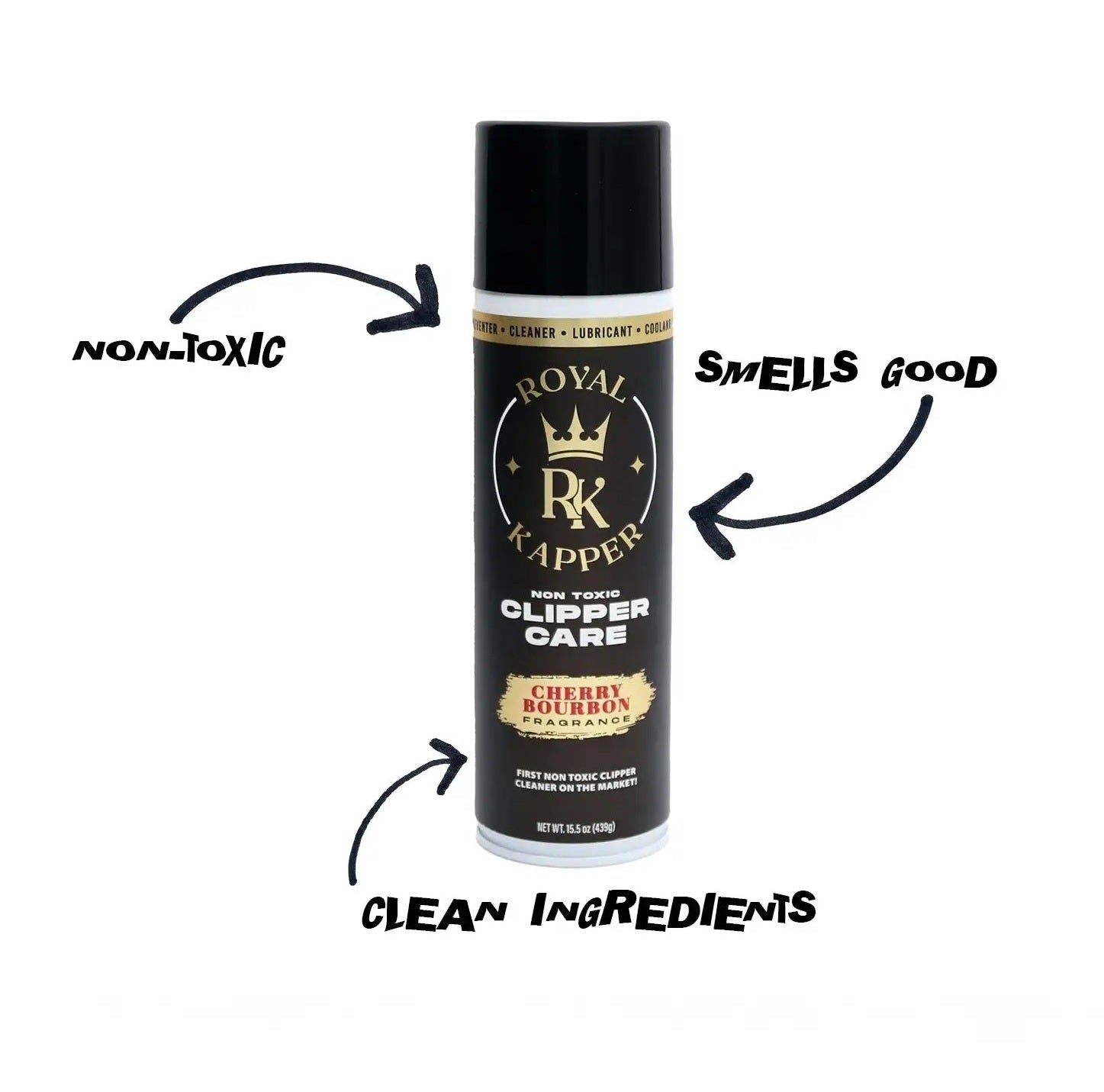 Royal Kapper Non-Toxic Clipper PFLEGE Spray - Cherry Bourbon (439g/439 g)